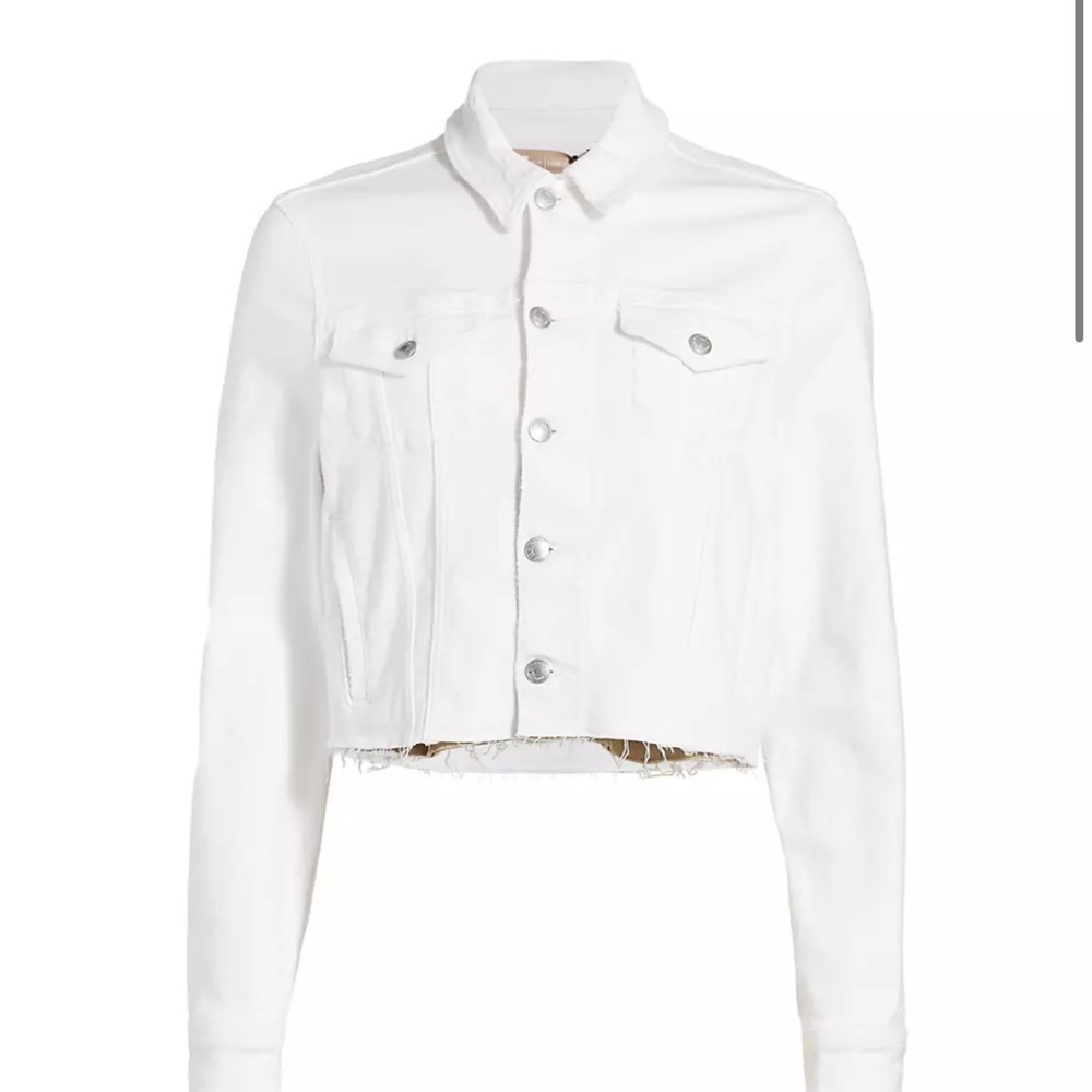 White denim jacket, 7 for all mankind, size S NWT